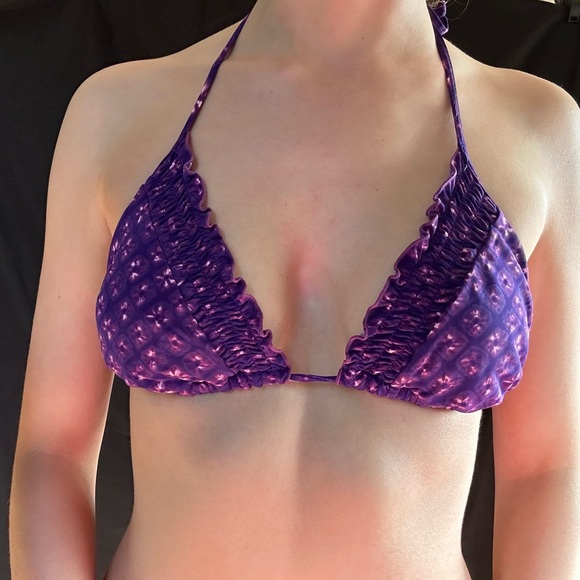 Purple Stars Bikini Top Large - Picture 5 of 6